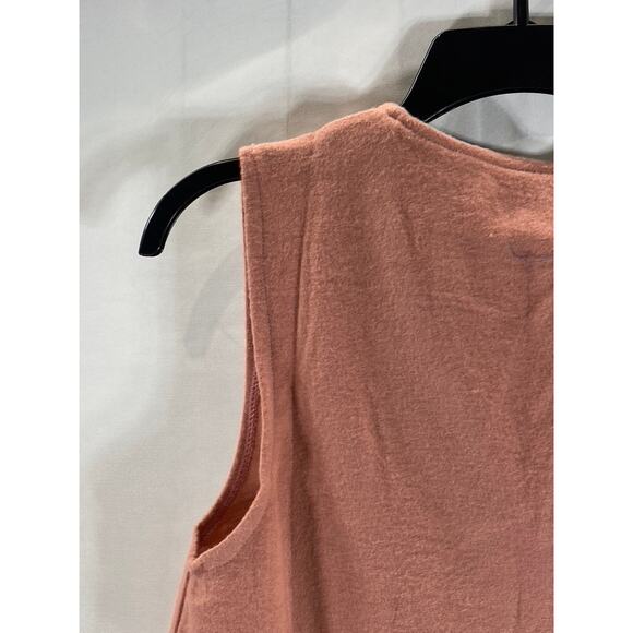 HELEN SUE Women's Rust Vintage Five-Button Sleeveless Vest SZ M - Picture 4 of 8